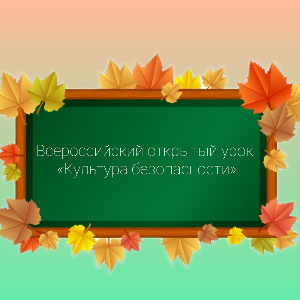 Всероссийский открытый урок «Культура безопасности» Всероссийский открытый урок «Культура безопасности»